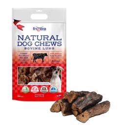 Frigera Natural Dog Chews Bovine Lung Naturligt Tørrede Okse Lunger 250g